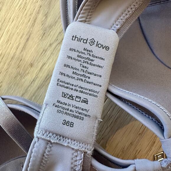 ThirdLove 24/7 Classic Uplift Plunge Bra NWT 36B - Picture 2 of 3